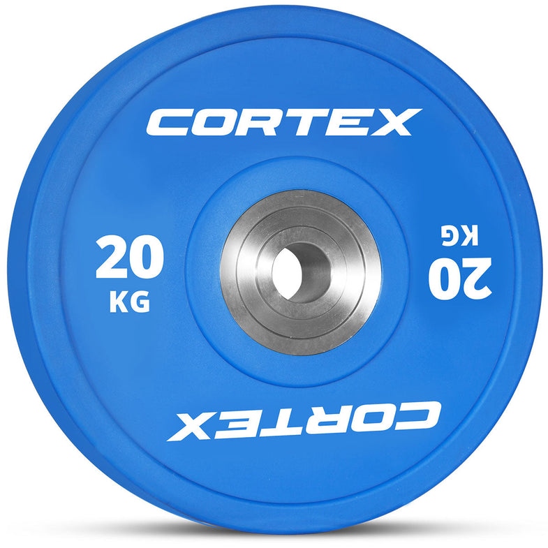 170kg Competition Bumper Plates Set with Competition Barbell