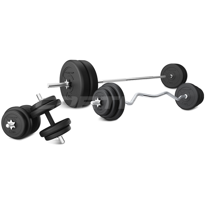 90kg EnduraShell Barbell Weight Set