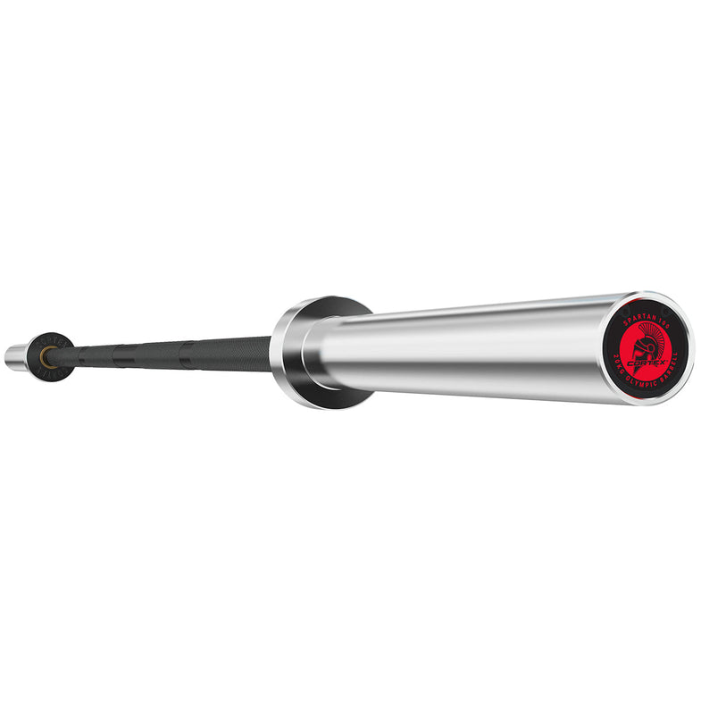 SPARTAN100 7ft 20kg Olympic Barbell (Black Oxide) with Lockjaw Collars