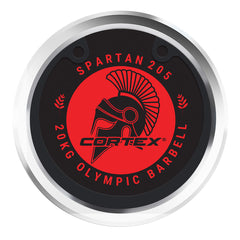 SPARTAN205 7ft 20kg Olympic Barbell (Hard Chrome) with Lockjaw Collars
