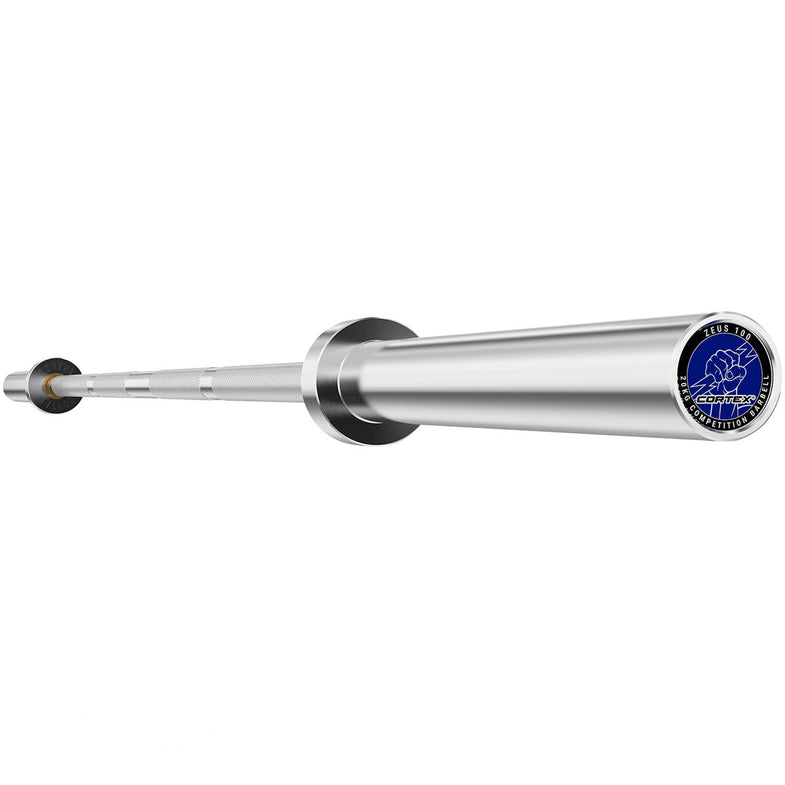ZEUS100 7ft 20kg Olympic Competition Barbell with Aluminium Lockjaw Collars