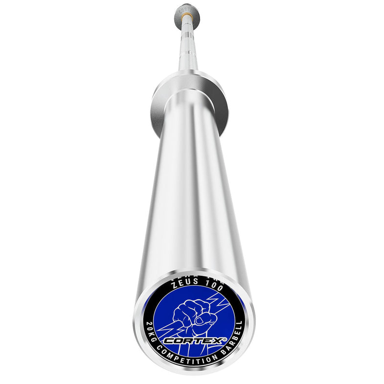 ZEUS100 7ft 20kg Olympic Competition Barbell with Aluminium Lockjaw Collars