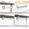 ErgoDesk Automatic Standing Desk 1500mm (White) + Cable Management Tray