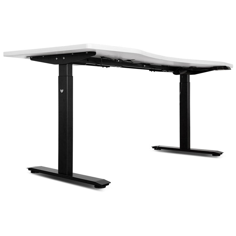 V-FOLD Treadmill with ErgoDesk Automatic Standing Desk 1800mm in White