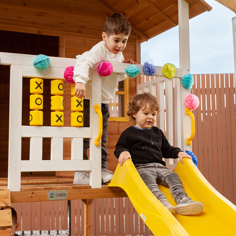 Warrigal Cubby House with Yellow Slide