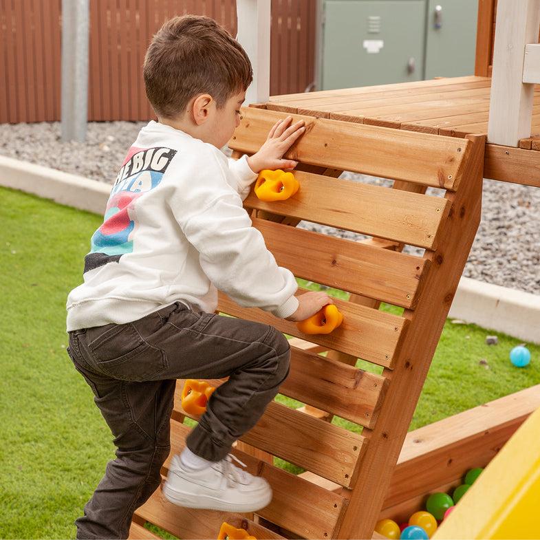 Warrigal Cubby House with Yellow Slide