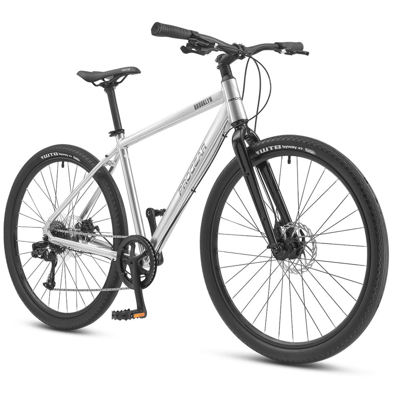 Brooklyn Urban 650B Street Hybrid Bike - Stainless